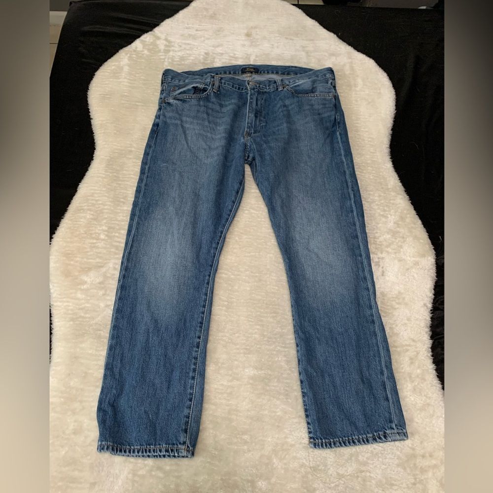 Polo Ralph Lauren Jeans Mens 38x30 Varick‎ Slim Straight Blue Medium Wash Denim